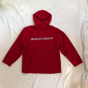 Old Navy red sweatshirt (hooded, pullover)